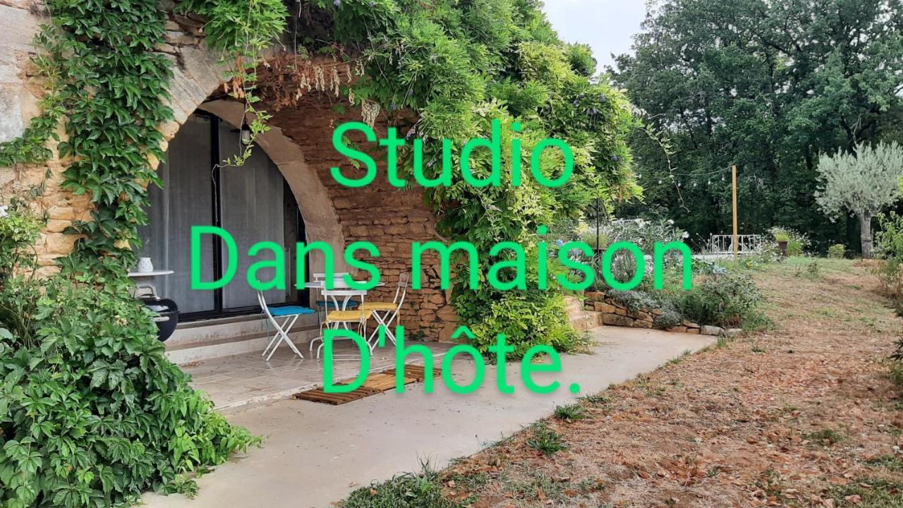 Charmant Studio Dans Maison D'Hote Dans Un Ecrin De Verdure Saint-Martin-le-Redon Bagian luar foto